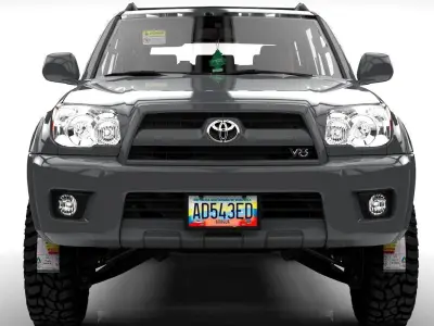 TOYOTA 4RUNNER 2010 SR5  Low-poly 3D model