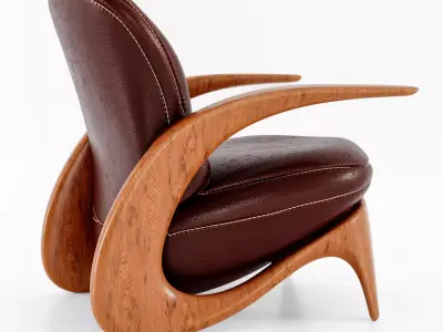 Contemporary lounge chair 3D model