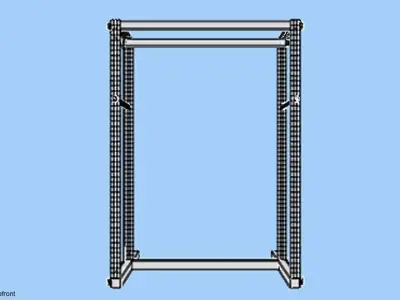 Exercise Storage Power Cage 3D model