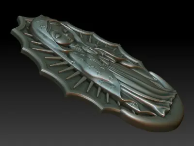 Virgin of Guadalupe 3 3D print model