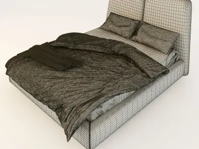 Nakts Mebeles Twins bed 3D model