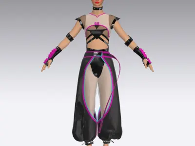 Cyberpunk clothing 3D model