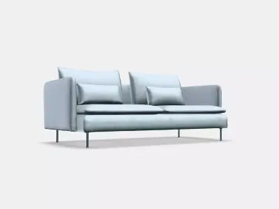 SODERHAMN 3-seat sofa 7 Low-poly 3D model