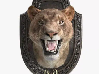 LIon Trophy 3D model