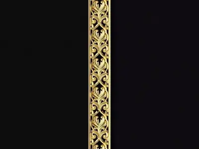 Central decor ornament for furniture 3D model 863