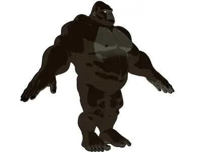 Cartoon Gorilla  3D model