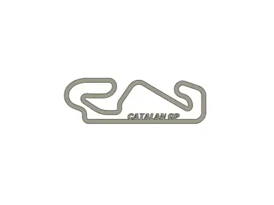 2025 Catalan MotoGP Racing Track 3D print model
