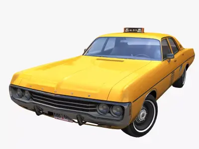 Dodge Polara taxi Low-poly 3D model