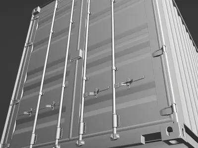 Container HC Low-poly 3D model