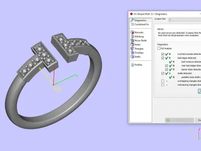 Tiffany T Ring 3D print model buy