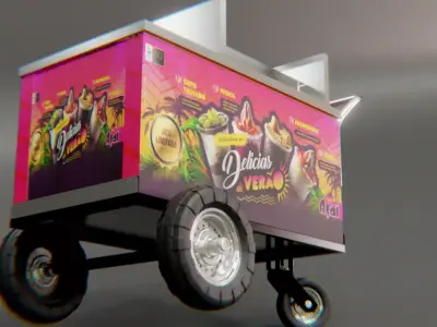 acai cart 3D model