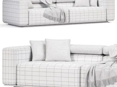 ORLANDO SOFA MODULAR ELEMENTS 3D model