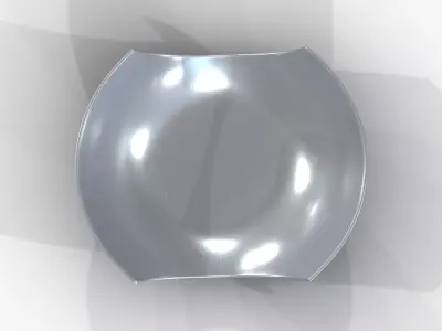 Bowl Chrome S Low-poly 3D model
