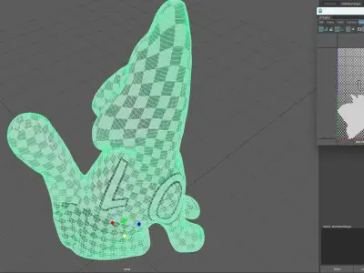 Wolf Bead Figure 3D model