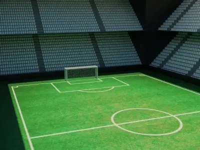 Soccer - Football Stadium Low-poly 3D model