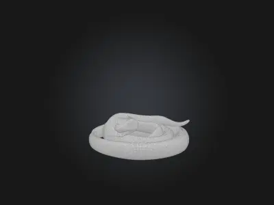 Realistic Snake Model Low-poly 3D model