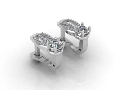 Mini Set Ring Pendant Earrings STL 3DM Womens Jewelry 3D print model