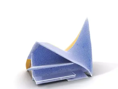 Golden Wave Theater model pack Low-poly 3D model