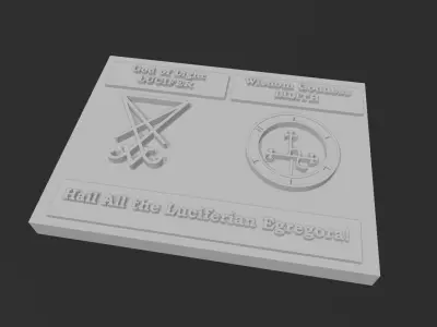 Lucifer and Lilith painting 3D print model