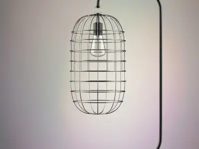 Cage lamp 3D model