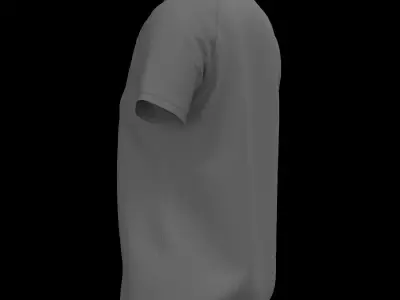 Female regular polo tshirt Free 3D model