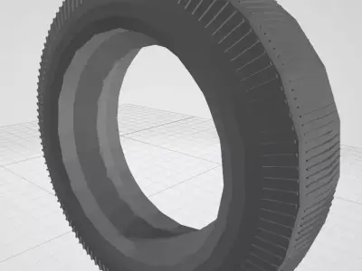 Tire for vintage wired RC car D35X10 mm 3D print model