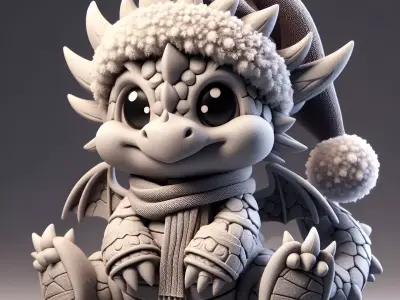 Frosty the Dragon 3D model