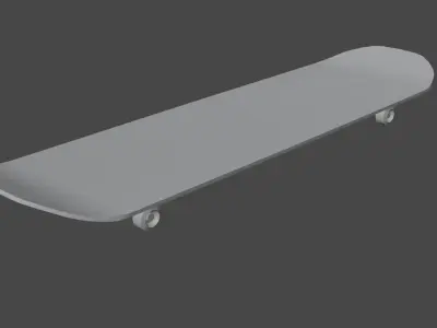skateboard Low-poly 3D model order