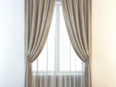 Set 19 Curtains 3D model