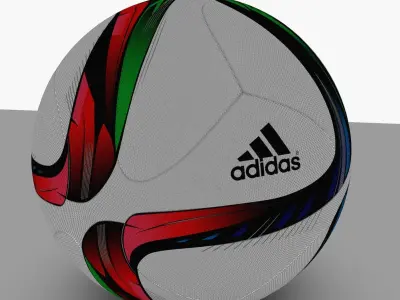 Adidas Conext15 Soccer Ball 3D Model Red 3D model