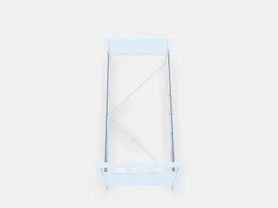 HEMNES Bed frame 3 Low-poly 3D model