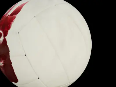 3d model of a Wilson volley ball Low-poly 3D model