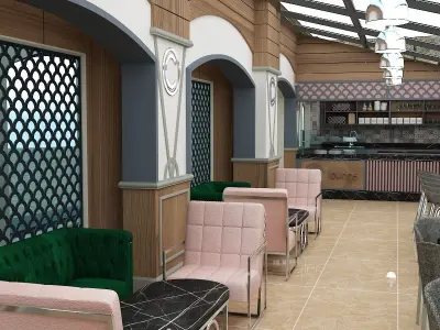 patisserie cafe 3D model