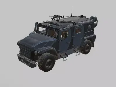Atlet Military Russian Armored Vehicle 3D model