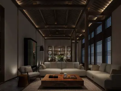 living room 3D model