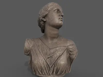 The Bust of The Daughters of Niobe  Low-poly 3D model