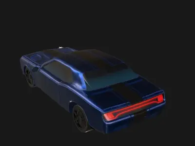 Dodge muscle car 3D model