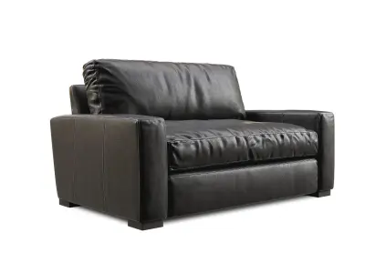 Maxwell Leather Chaise 3D Model Collection