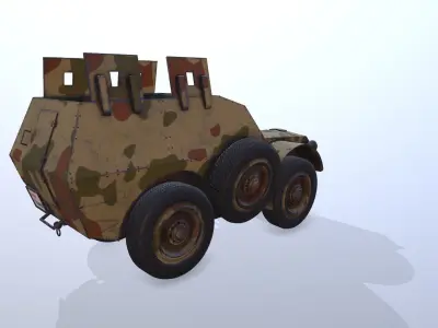 FIAT - SPA Autoprotetto S 37 Low-poly 3D model