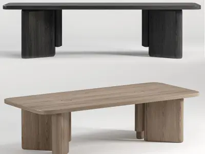 Tami Dining Table By Monologuelondon 3D model