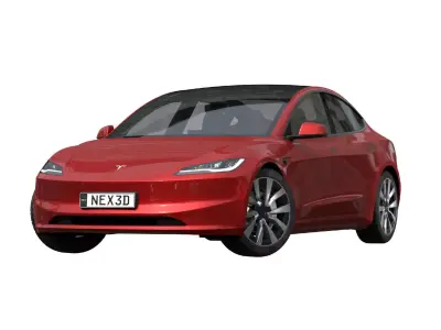 Tesla Model 3 2024 3D model get