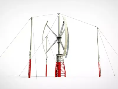 Sci-Fi Wind turbine 9 3D model