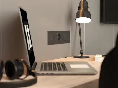 Tv Wall - set 2 3D model