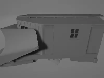 Railroad RGS Plow Flanger 02 3D print 3D print model