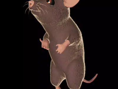 3D Mouse in pose 3D model