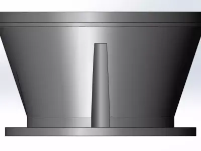 Air Intake Adapter 100mm Hose Connector 3D model