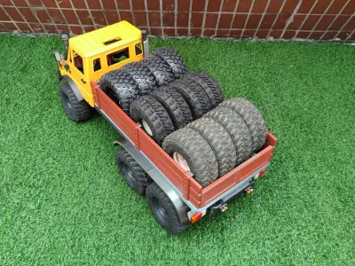 Bog 406 TRX6 Flatbed for Single Cab- 1-10 RC body attachment 3D print model