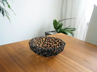 Fruit Bowl - Voronoi-Style No 4 3D print model