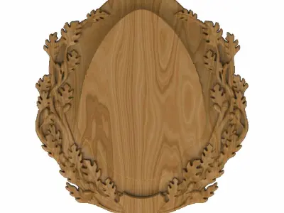 Carved panel painting STL 3D model order