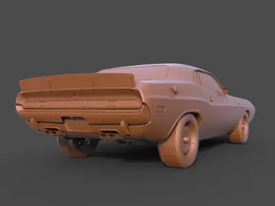 Dodge Challenger 3D print model